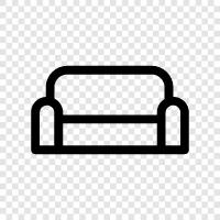 Sofa beds, Couch, Loveseat, Sectional sofa icon svg