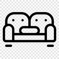 Sofa beds, Couch, Bed, Bed furniture icon svg