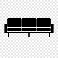 Sofa, Ottoman, Loveseat, Couch icon svg