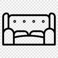 Sofa, Bed, Bedroom, Living Room icon svg