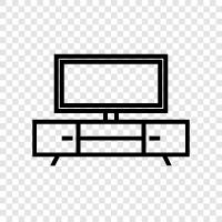 sofas, couches, chairs, TV bench icon svg