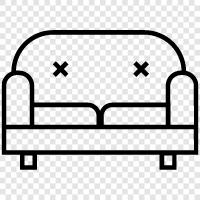 sofas, couches, couch, loveseat icon svg