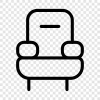 sofas, armchairs, couches, sectionals icon svg