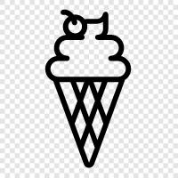 soft serve, dessert, ice cream, cone icon svg