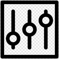 software control panel, computer control panel, system control panel, main control panel icon svg