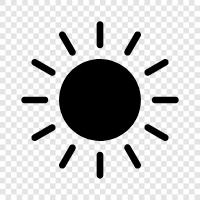 Solar, Sonnenbräune, Sonnenbrand, Sonnenfinsternis symbol