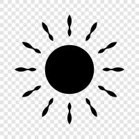 Solar, Sonnenbrand, Sonnenblock, Sonnenbräune symbol