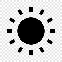 Solar, Sonnenstrahl, Sonnenfinsternis, Sonnenenergie symbol