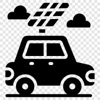 solar car battery, solar car charger, solar car roof, solar car windshield icon svg