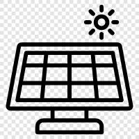 Солнечные батареи, солнечная энергия, солнечные батареи для продажи, солнечные и солнечные батареи Значок svg