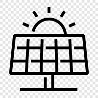solar cells, solar energy, solar panels, solar power icon svg