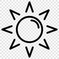 solar, energy, rays, day icon svg