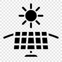solar energy, solar panels, solar systems, solar installation icon svg