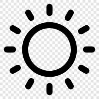 Sonnenstrahl, Sonnenbrand, Sonnenfinsternis, Sonnenwende symbol