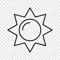 solar, sunbeam, light, sky icon svg