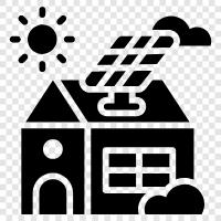 Solarpanel, Solarsystem, Solarenergie, Solarpanels symbol