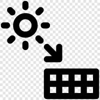 Solar Panel, Photovoltaic Cell, PV Cell, Solar Energy icon svg