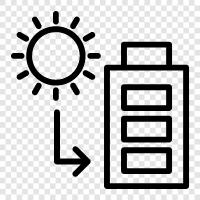 solar panels, solar power, sun, renewable energy icon svg