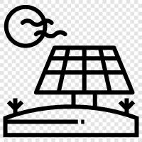 Solar Panels, Solar Energy, Solar Thermal, Solar Photovoltaic icon svg