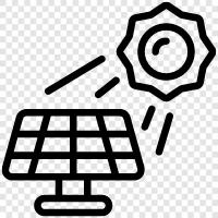 Solarpaneele, Solarenergie, Solarpaneelsysteme, Solar Home Systems symbol