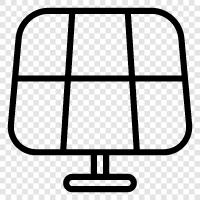 Solarstrom, Solarenergie, Solarpaneele, Solarstromsysteme symbol