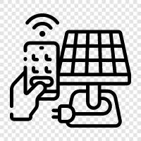 solar power, solar panels, solar energy, solar cells icon svg