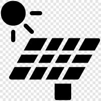 solar power plant, solar panel, solar cell, photovoltaic cell icon svg