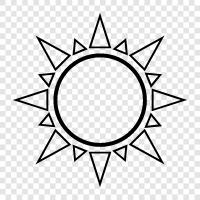 solar, sunbeam, sunflower, solar system icon svg