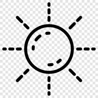 solar, sunbeam, ARA, heliosphere icon svg