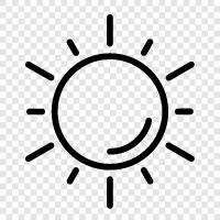 solar, sunbeam, sun tan, sun tanning icon svg