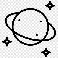 Solar System, Planets, Universe, Cosmos icon svg