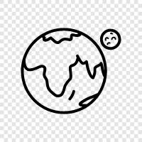 solar system, astronomy, natural phenomena, planets icon svg