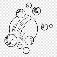 Solar System, Earth, Moon, Meteoroids icon svg