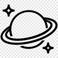 Solar System, astronomy, planets, space icon svg