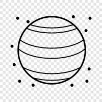 Solar System, Moon, Earth, Jupiter icon svg