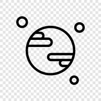 Sonnensystem, Mond, Erde, Jupiter symbol