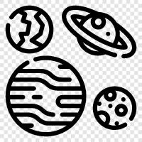 solar system, space, astronomy, planets icon svg