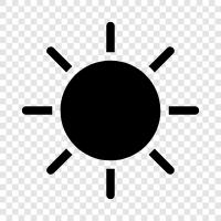 solar, energy, rays, planet icon svg