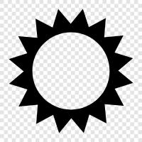 solar, rays, sunrise, noon icon svg