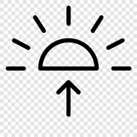 solar, sun, sunrise, day icon svg