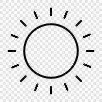 solar, sunbeam, sunflower, solar system icon svg