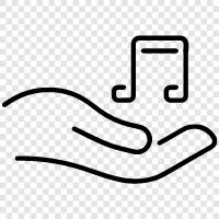 songs, melodies, lyrics, instruments icon svg