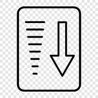 sorting, descending, descending order, Sort Down icon svg