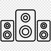 sound, audio, music, sound system icon svg