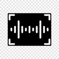 sound identification, sound classification, sound identification system, sound recognition software icon svg