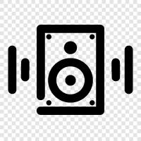 sound, audio, audio system, home theater icon svg