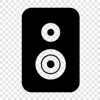 sound, music, listening, speakers icon svg