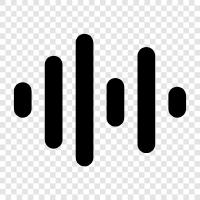 sound waves, audio, sound recording, sound editing icon svg