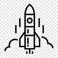 Space, Technology, Space Race, Rockets icon svg