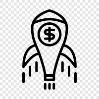 Space, Rockets, Science, Technology icon svg